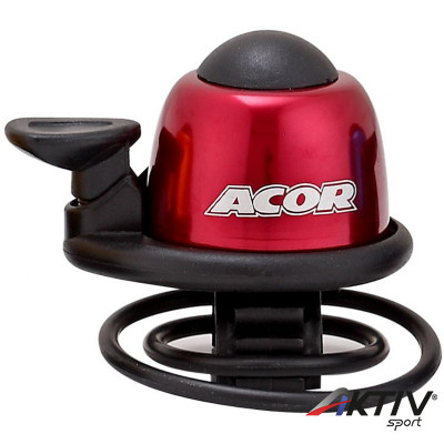 Acor ABE21101 csengő mini gumi rögzítésű piros