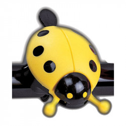 Acor ABE2201 csengő katicás sárga Kerékpár csengő, duda, tükör Acor