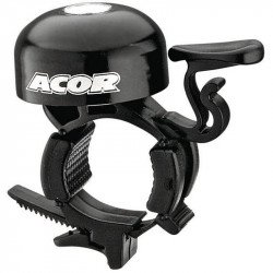 Acor ABE2807 csengő pengetős fekete Kerékpár csengő, duda, tükör Acor