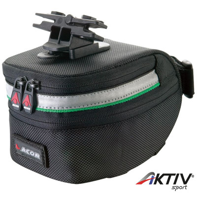 Acor ABG2704 nyeregtáska fekete bővíthető