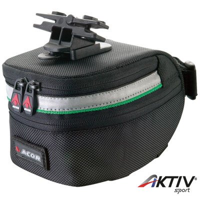 Acor ABG2704 nyeregtáska fekete bővíthető