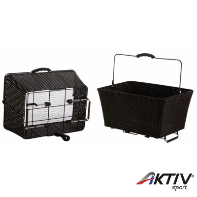Acor ABK21302 hátsó kosár műanyagfonatos fekete
