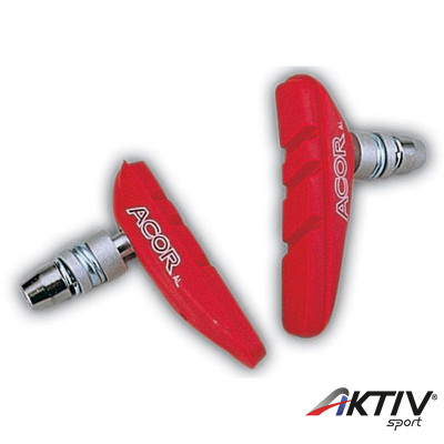 Acor ABS701 MTB fékpofa piros 4 db-os menetes