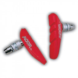 Acor ABS701 MTB fékpofa piros 4 db-os menetes Fékbetét Acor