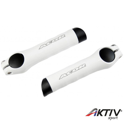 Acor ABZ21203 kormányvég alu 80 mm 3D cnc esztergált fehér