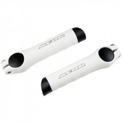 Acor ABZ21203 kormányvég alu 80 mm 3D cnc esztergált fehér Kerékpár tartozékok Acor