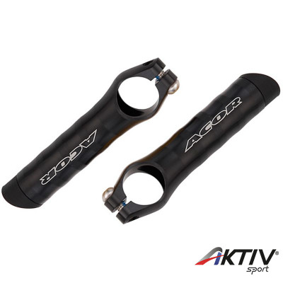 Acor ABZ21203 kormányvég alu 80 mm 3D cnc esztergált fekete