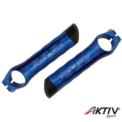 Acor ABZ21203 kormányvég alu 80 mm 3D cnc esztergált kék