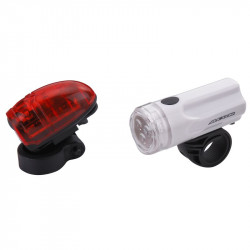 Acor ALT21308 lámpaszett első és hátsó fehér Kerékpár tartozékok Acor