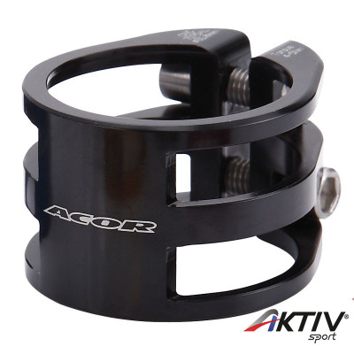 Acor AQR21303 duplacsavaros nyeregbilincs 31,8 mm fekete