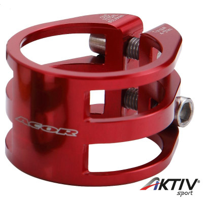 Acor AQR21303 duplacsavaros nyeregbilincs 31,8 mm piros