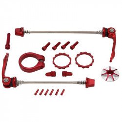 Acor AQR21402 MTB gyorszár design szett piros Kerékagy Acor