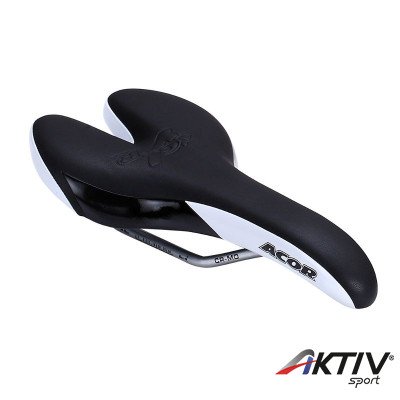Acor ASD21201 nyereg fehér-fekete