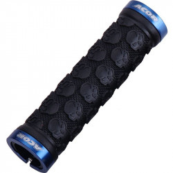 Acor ASG21201 kormánymarkolat 128 mm koponyás fekete/kék