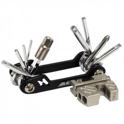 Acor ATL21112 17 funkciós zsebszerszám fekete Kerékpár szerszám, kenőanyag Acor