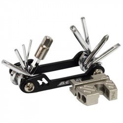 Acor ATL21112 17 funkciós zsebszerszám fekete Kerékpár szerszám, kenőanyag Acor