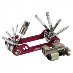 Acor ATL21112 17 funkciós zsebszerszám piros Kerékpár szerszám, kenőanyag Acor