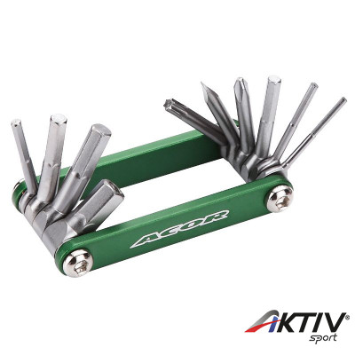 Acor ATL21301 zsebszerszám 10 funkciós zöld