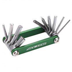 Acor ATL21301 zsebszerszám 10 funkciós zöld Kerékpár szerszám, kenőanyag Acor