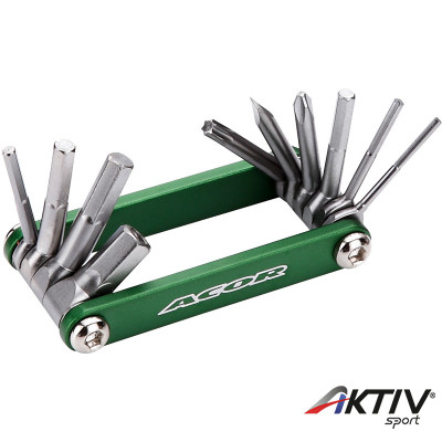 Acor ATL21301 zsebszerszám 10 funkciós zöld