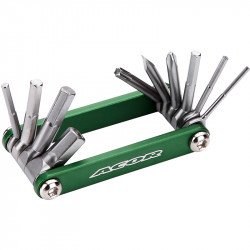 Acor ATL21301 zsebszerszám 10 funkciós zöld Kerékpár szerszám, kenőanyag Acor