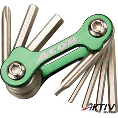 Acor ATL2617 8 részes bicskaszerszám zöld