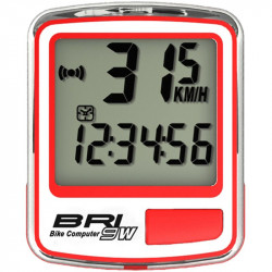 Echowell km óra vezeték nélküli BRI-9w fehér-piros Kerékpár tartozékok Echowell