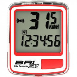 Echowell km óra vezeték nélküli BRI-9w fehér-piros Kerékpár tartozékok Echowell