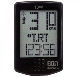 Echowell km óra vezeték nélküli EON 13w fekete Kerékpár tartozékok Echowell