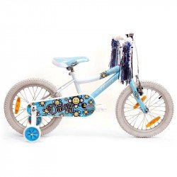 Gyerek kerékpár Mali Daisy pink 16 16 col - lány kerékpár Mali