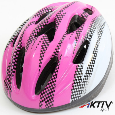 Kerékpáros sisak Amaya rózsaszín