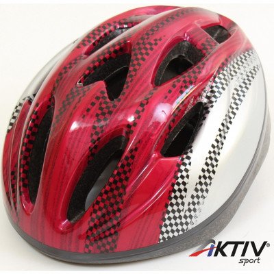 Kerékpáros sisak Amaya piros