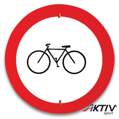 Kresz tábla - Kerékpárral behajtani tilos Amaya