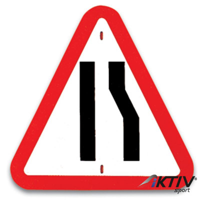 Kresz tábla - Útszűkület Amaya