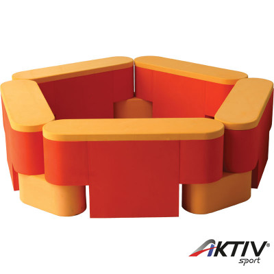 Óvodai 5 részes tároló puha elemekből Amaya