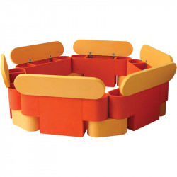 Óvodai 6 részes tároló puha elemekből Amaya
