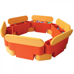 Óvodai 6 részes tároló puha elemekből Amaya