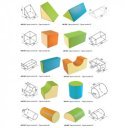 Műbőr lakkozott habformák készlete Amaya