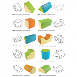 Műbőr lakkozott habformák készlete Amaya