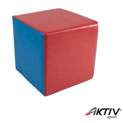 Lakkozott műbőr szivacs Amaya kocka 25 cm