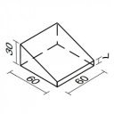 Lakkozott műbőr szivacs Amaya hiányos háromszög