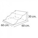 Lakkozott műbőr szivacs Amaya hullámok