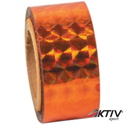 Dekorációs szalag tornakarikára Amaya csillám narancssárga 14 m