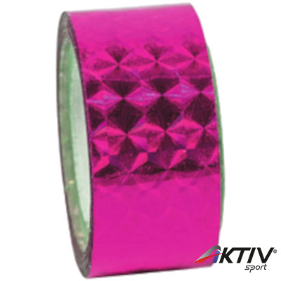 Dekorációs szalag tornakarikára Amaya csillám rózsaszín 14 m