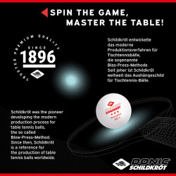 Donic Avantgarde ping-pong labda  3 csillagos fehér