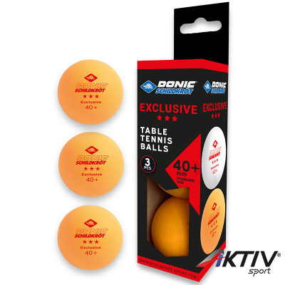 Donic Exclusive ping-pong labda  3 csillagos narancs