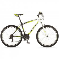 Rock Machine 13 Manhattan 50 férfi 26os MTB kerékpár fekete-fehér-zöld 21,5 26 col - férfi MTB Rock Machine