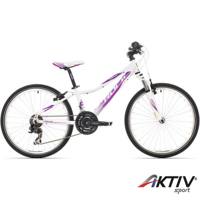Rock Machine 15 Catherine 24 gyerek kerékpár fehér-lila vázméret: 12