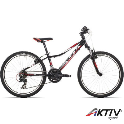 Rock Machine 15 Surge 24 gyermek kerékpár fekete-piros vázméret: 12