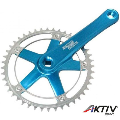 Sturmey Archer FCT62 SingleSpeed/Fixie négyszögtengelyes hajtómű kék-ezüst